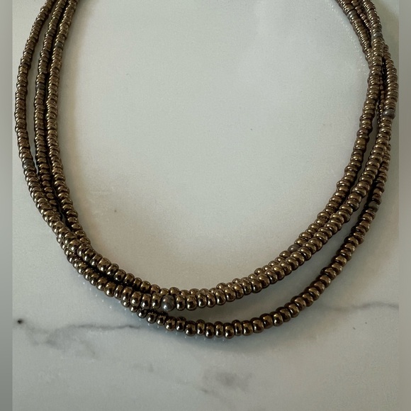 Silpada Bronze metallic glass necklace - Picture 3 of 5